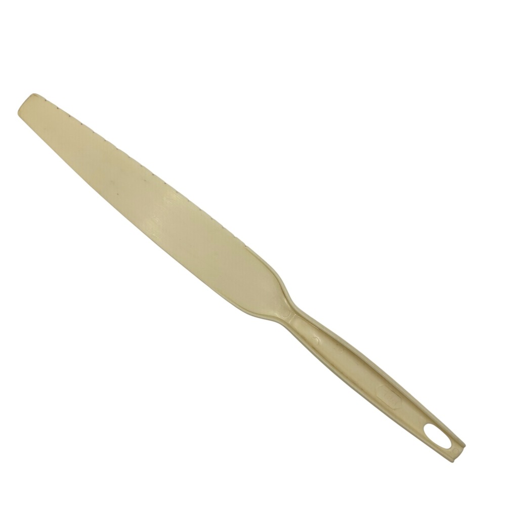Foley Vintage Serrated‎ Edge Spreader Butter Knife Kitchen Utensil Beige Decor
